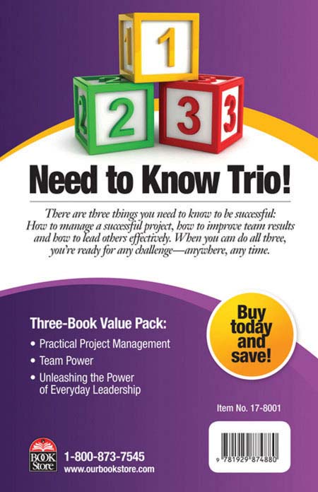 Image of a book cover with the title Need to Know Trio! There are building blocks on the cover.