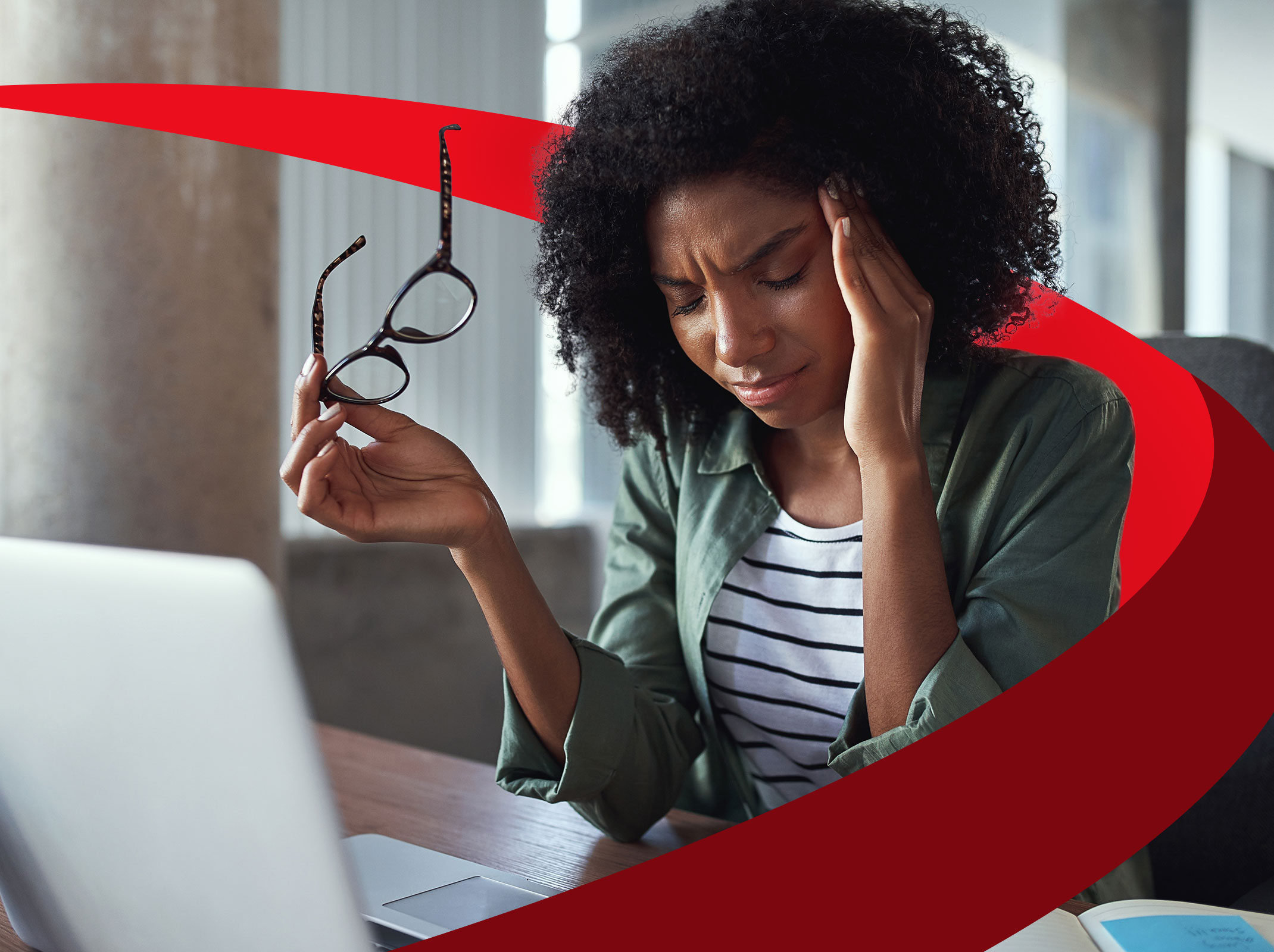Frustrated manager dealing with difficult employees